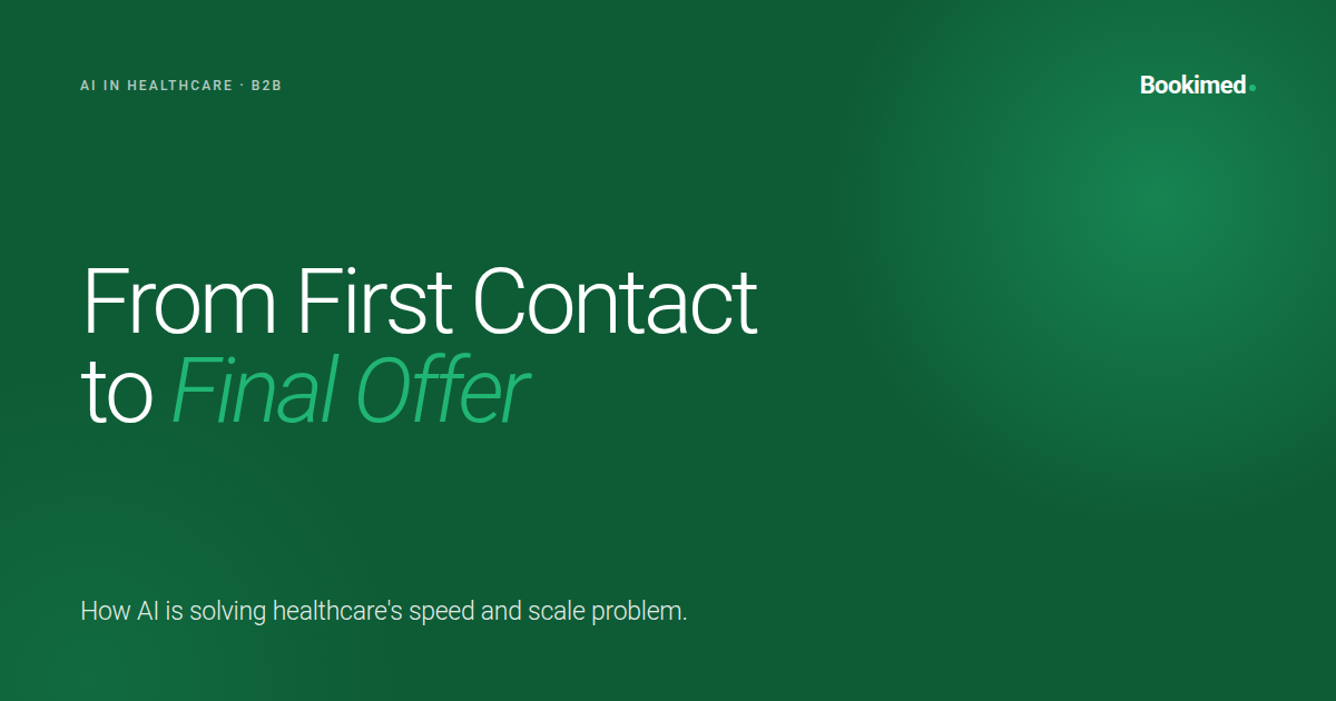 From First Contact to Final Offer: How AI Is Solving Healthcare's Speed and Scale Problem